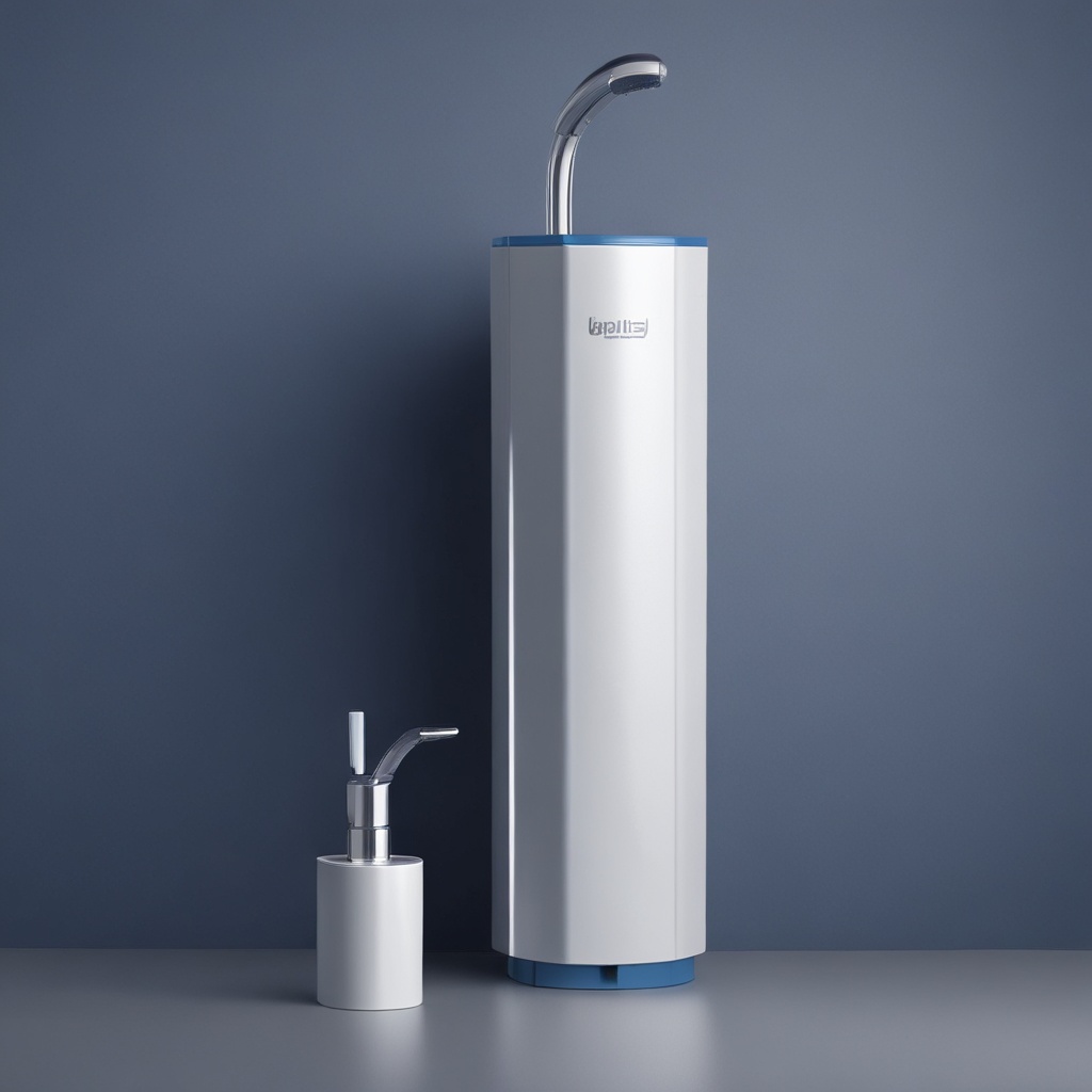 Aquaflow product standing vertically on a dark blue background