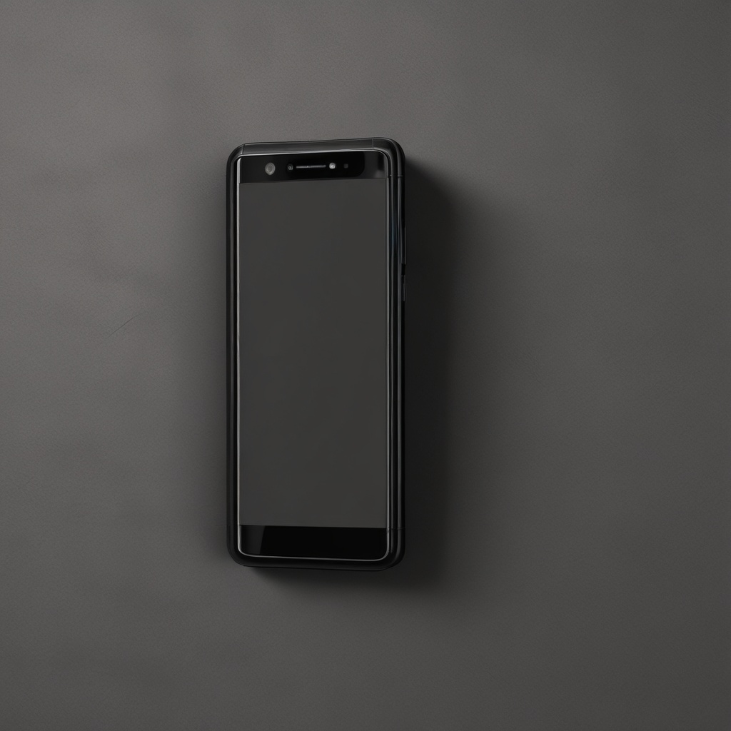 Minimalist black smartphone against a dark, textured background for Roverride